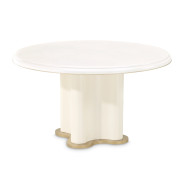 La Terrazza Round Dining Table – Creamy Pearl Finish by Michael Amini | 9092301-112