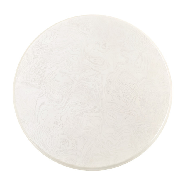 La Terrazza Round Dining Table – Creamy Pearl Finish by Michael Amini | 9092301-112