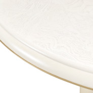 La Terrazza Round Dining Table – Creamy Pearl Finish by Michael Amini | 9092301-112