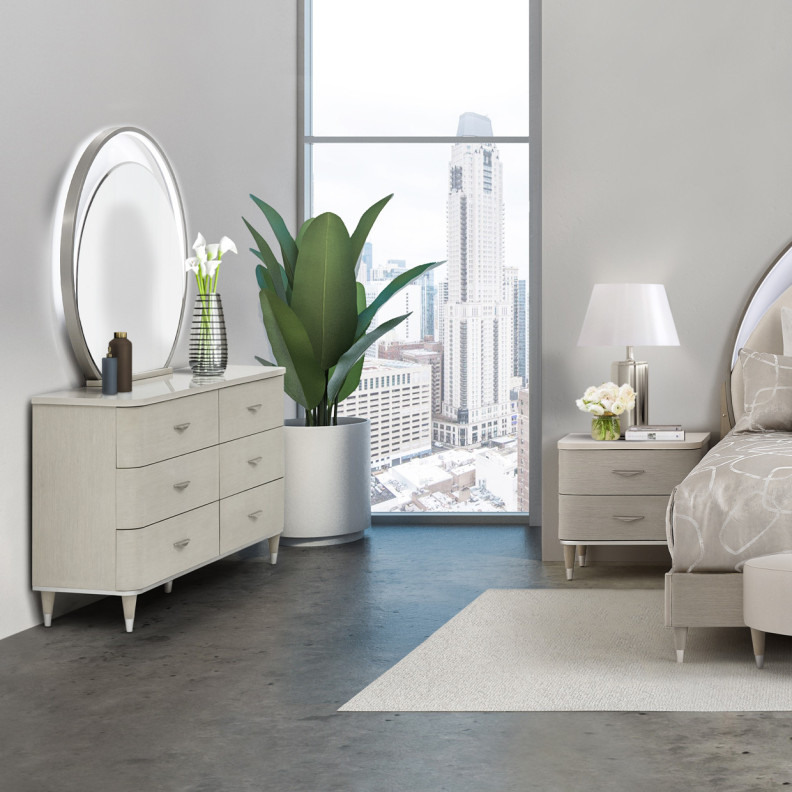 Eclipse Dresser – Moonlight Finish by Michael Amini | KI-ECLP050-135