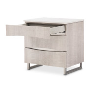 Marin Nightstand – Greige Finish by Michael Amini | NKI-MRIN040-13