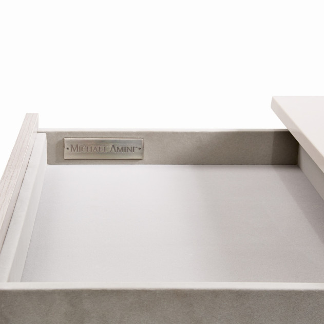Marin Nightstand – Greige Finish by Michael Amini | NKI-MRIN040-13