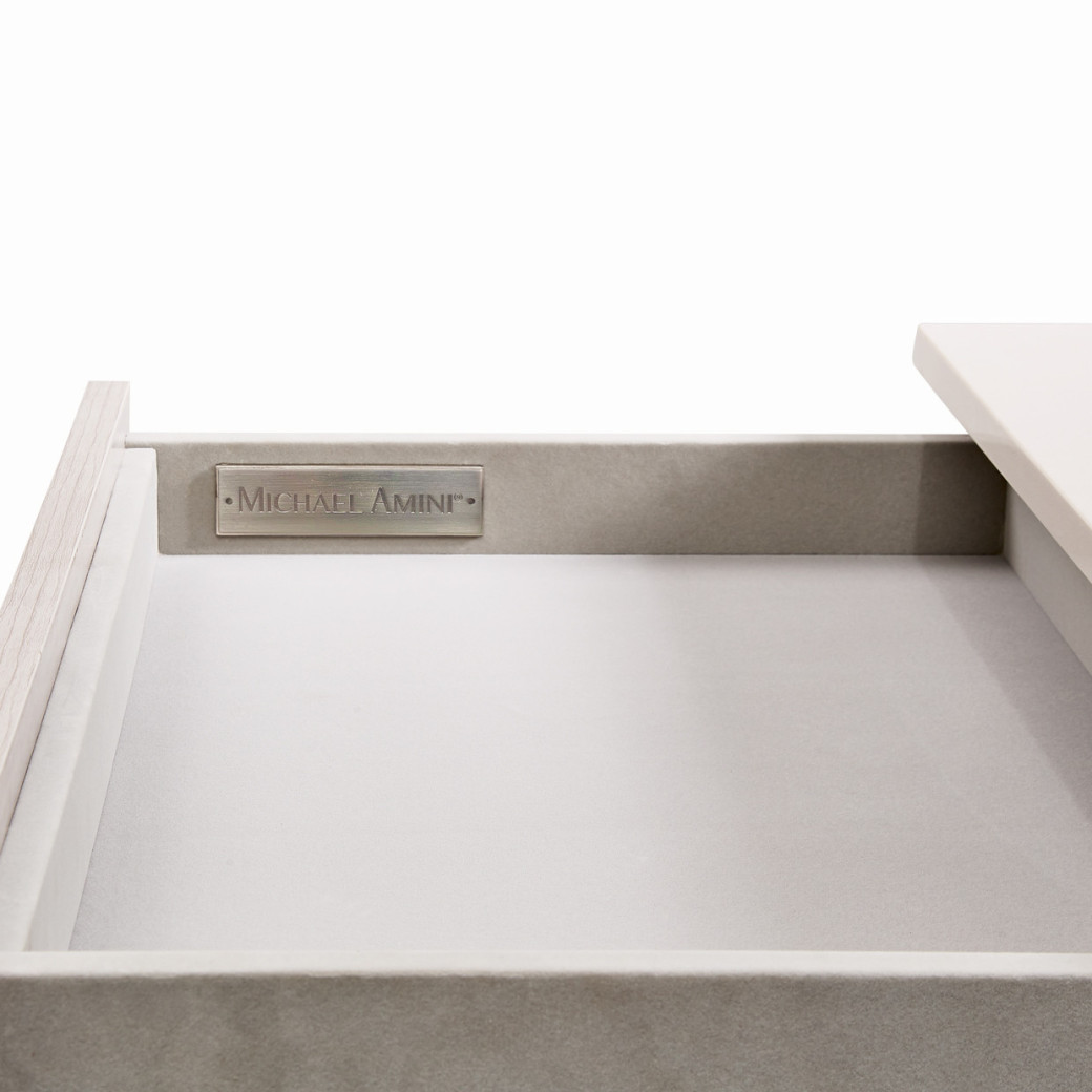 Marin Nightstand – Greige Finish by Michael Amini | NKI-MRIN040-13