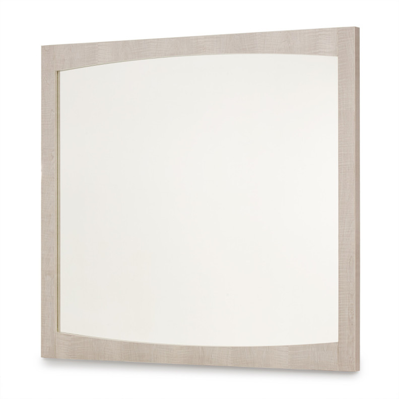 Marin Greige Wall Mirror by Michael Amini | The Mansion Furniture