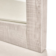 Marin Greige Wall Mirror by Michael Amini | The Mansion Furniture