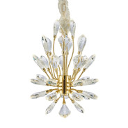 LT-CH1054GLED-CLR Astra 18" Crystal LED Chandelier - Gold by Michael Amini