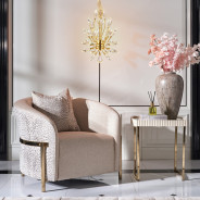 LT-CH1054GLED-CLR Astra 18" Crystal LED Chandelier - Gold by Michael Amini