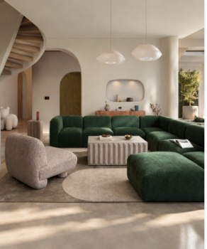 Fabric Sectionals Contemporary & Modern Style