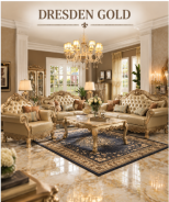Dresden Gold Patina Finish Collection By Acme Furniture