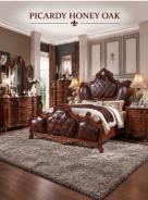 Picardy  Honey Oak Finish Collection by Acme Furniture